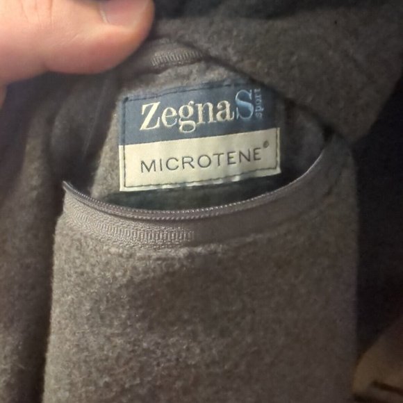 Zegna Sport Reversible Jacket, Microtene Made ITALY WOOL/NYLON, Men Size Large. - Picture 14 of 15